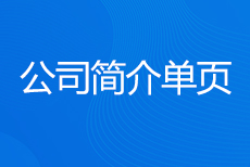 公司简介单页